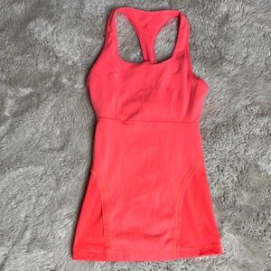 Vibrant Coral Athletic Tank Top